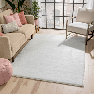 Rainbow Well Sheepskin Shag Ivory Rug