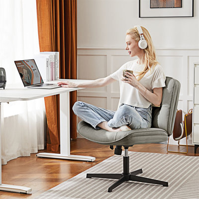 Chaise de bureau pivotante sans accoudoirs