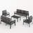 7-Person Sofa Seating Group With Coffee Table-1875358064