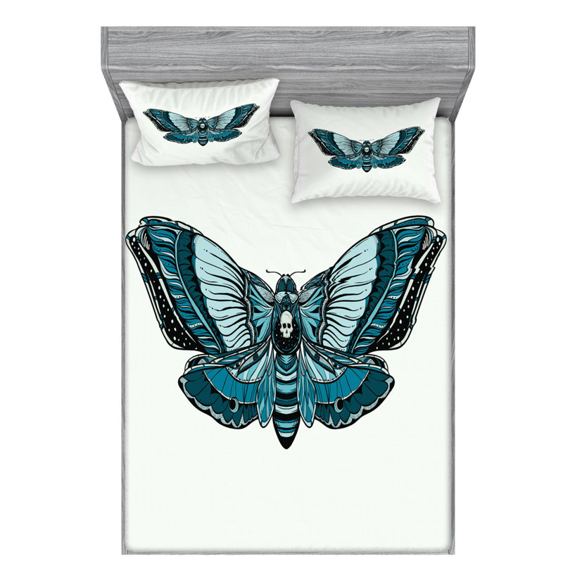 Microfiber Sheet Set, Queen Sheet Set with Fitted Sheet
