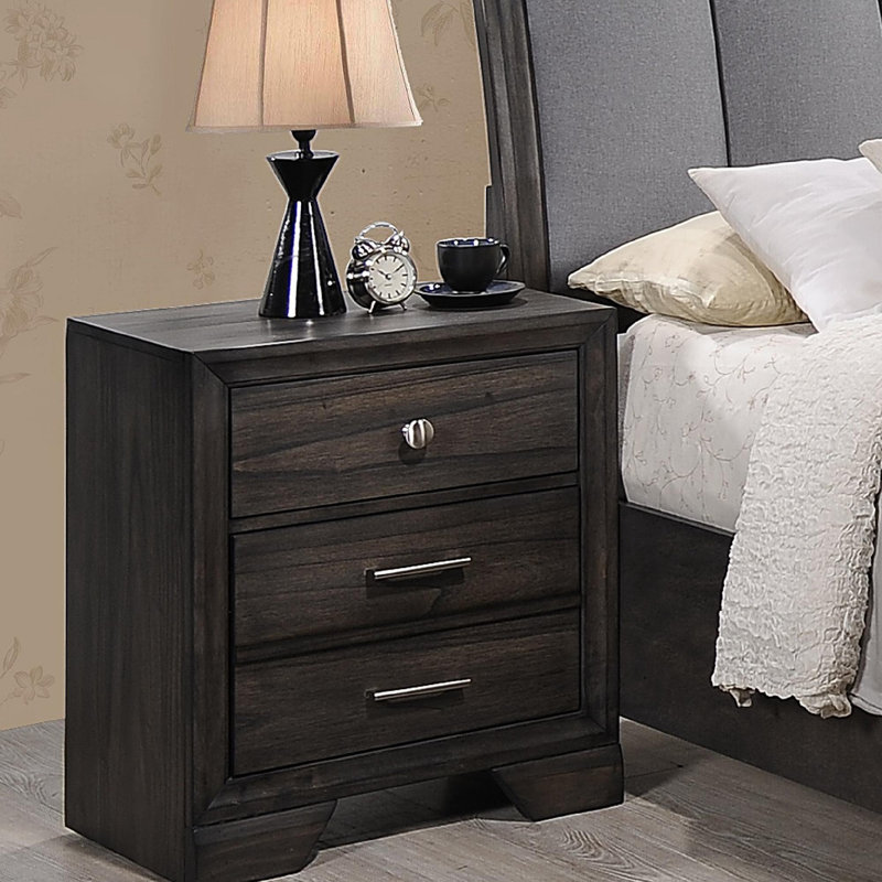 Table de chevet 2 tiroirs 1pc