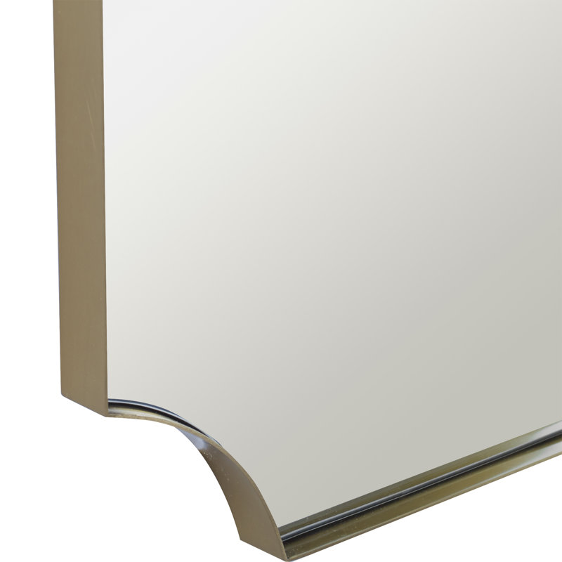 Miroir mural Letellier, Laiton, H 40,25 po x l 22,25 po