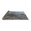 Tapis bleu/brun/gris à motifs-662462450