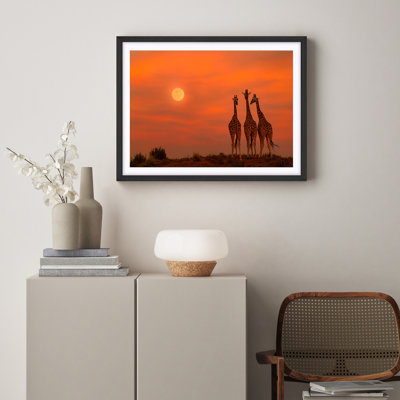 Reproduction de paysage encadrée pour la maison - 11 po x 14 po