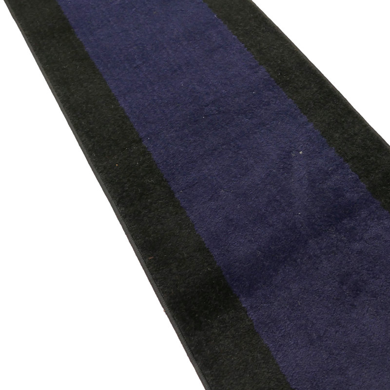 Tapis noir antibactérien antidérapant, Tapis de couloir 2 pi 2 po x 17 pi