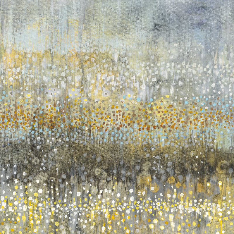 Rain Abstract IV by Danhui Nai - Wrapped Canvas Painting, 30cm H x 30cm W x 3.8 cm