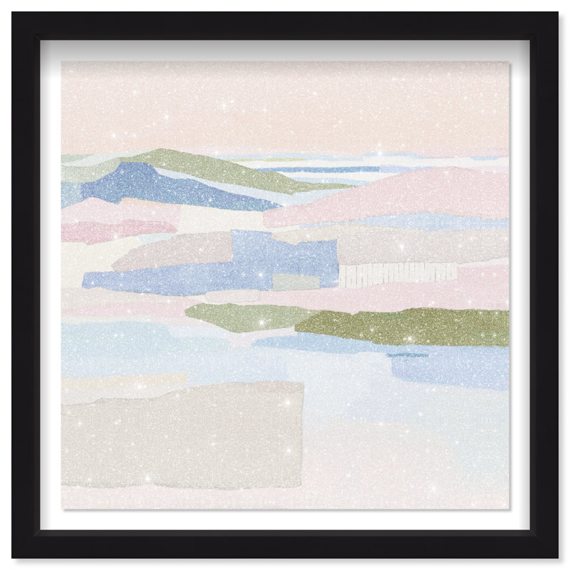 Pastel Haze Print by Oliver Gal, 17.5" H x 17.5" W, Black Shadowbox