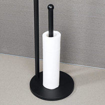 Franklin Brass 47664-MB Free Standing Toilet Paper Holder Finish: Matte Black