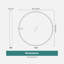 Muazzam Round Wall Mirror, 50cm, Wooden Deep Framed Circle Mirror-1393135292