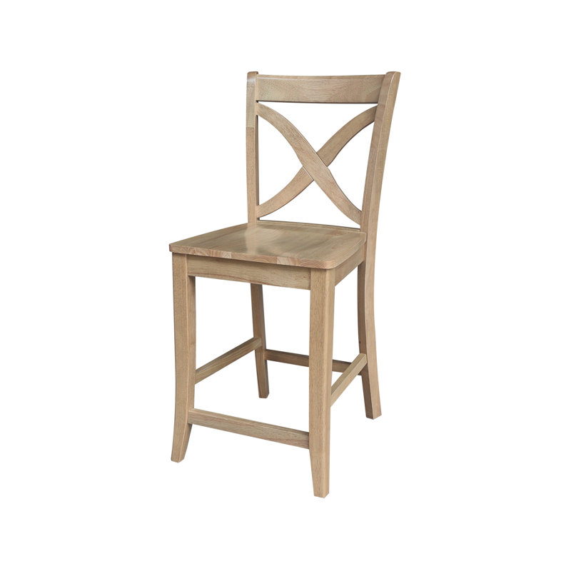 Tabouret Ludivine, Tabouret de comptoir (siège d'une hauteur de 24 p, Miel