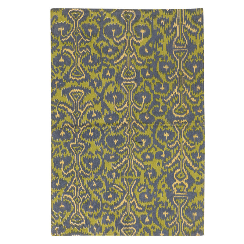 Flatweave Wool Ikat Indoor Rug