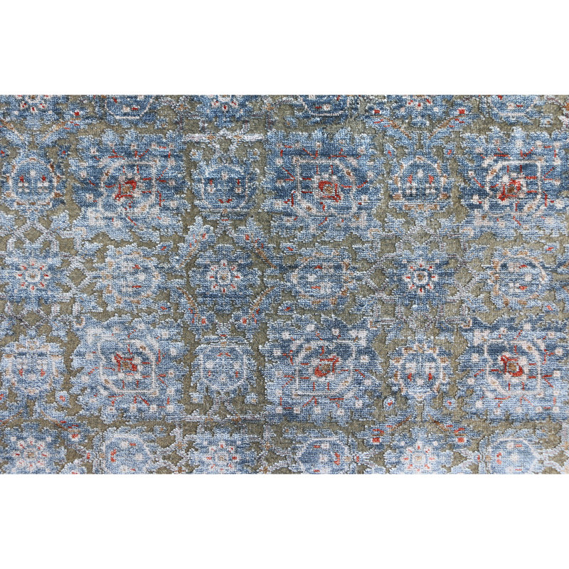Hand Knotted Area Rug in Camel/Beige, Rectangle 8' x 10'