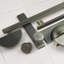 Antique Brass Ribbed Handle Collection & Coordinating Knobs-122663302