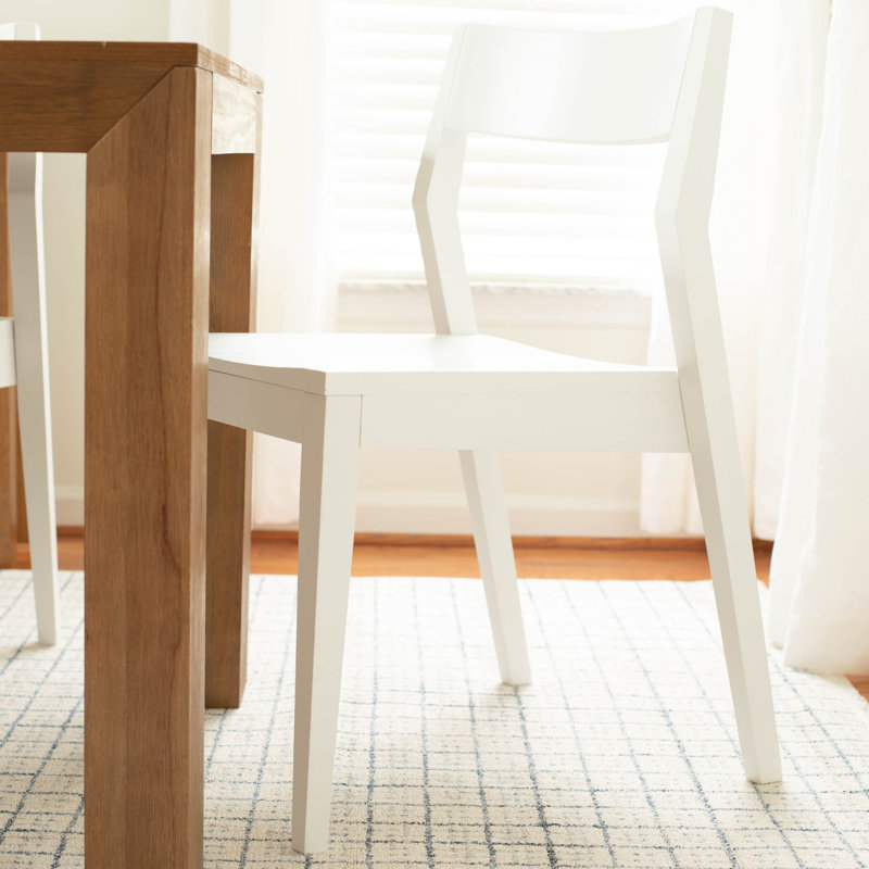 Linzy 18.5'' H Solid Wood Side Chair, White