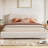  King Size Curve-Shaped Headboard Boucle Fabric Upholstered Bed Frame, With Metal Frame No Spring Box Needing Bed-1490069398-1482493237