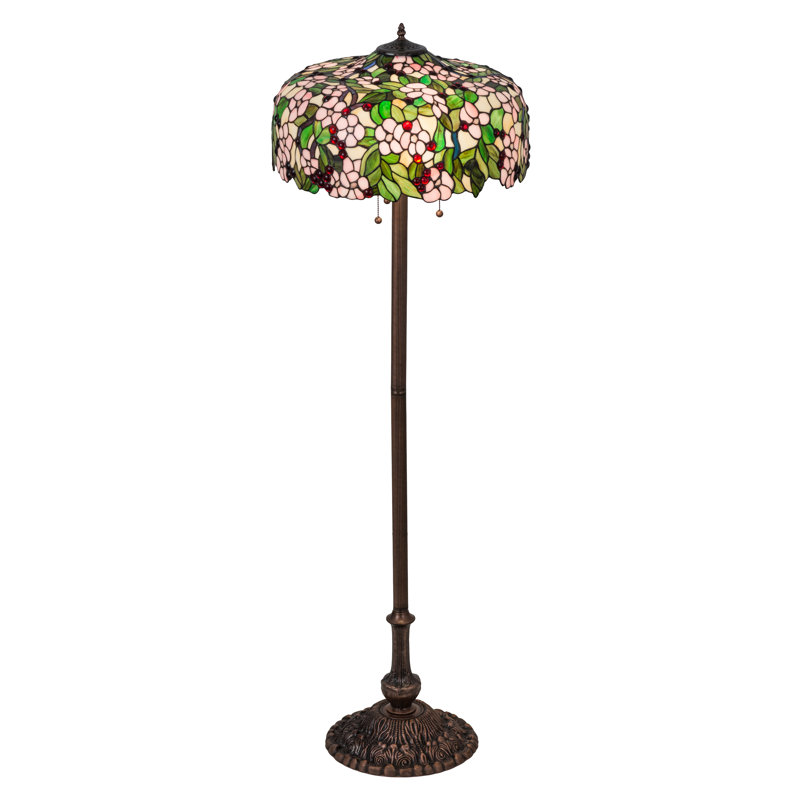 63"H Tiffany Cherry Blossom Floor Lamp