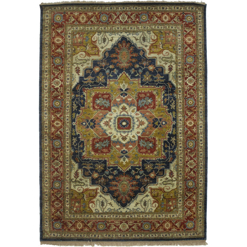 Tapis bleu marine Hale Seriz