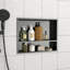 Double tablette 19 "x 15" en acier inoxydable pour niche de douche