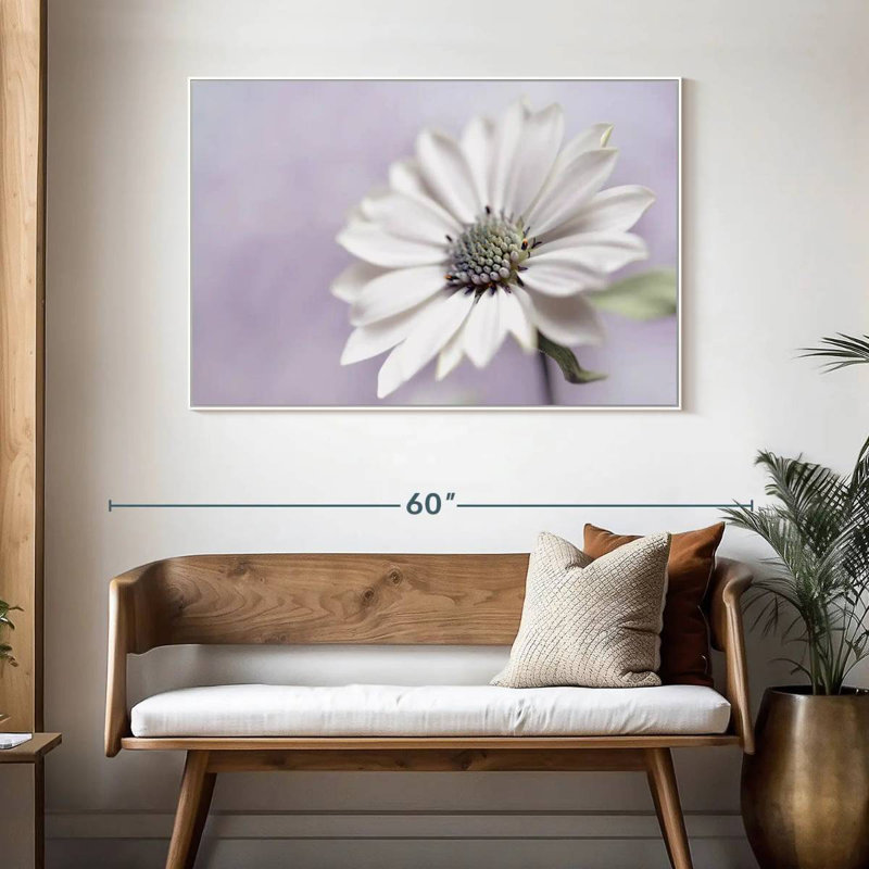 Wintery, Floating Frame White, 46" X 31"