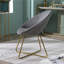 Fauteuil d'appoint rembourré en velours soyeux Slatina-807840781