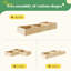 2-tier Solid Fir Raised Garden Bed With Mortise & Tenon Construction, 3-section Open-bottom Planter Box For Vegetables, Flowers & Herbs (142" × 49" × 24")