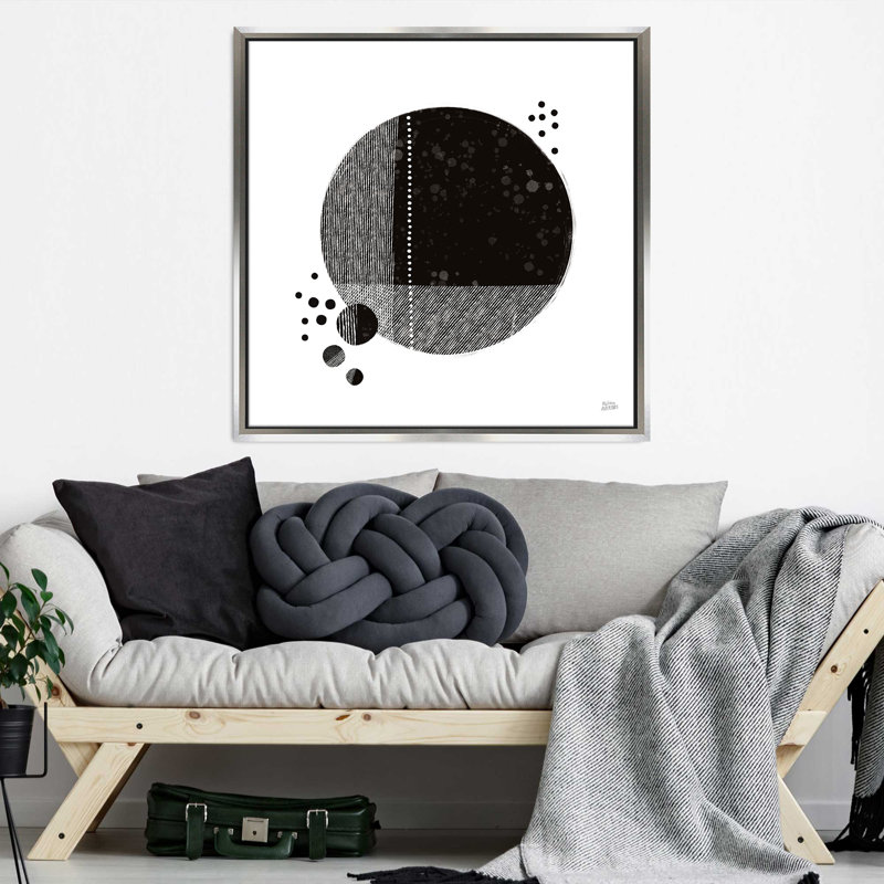 « Tribeca I » de Melissa Averinos – Impression sur toile dans un cadre flottant argenté, Argent argent, H 27,5 po x l 27,5 po