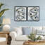 Ensemble de 2 cadres flottants Oyster Bar Trios, design par Carol Robinson-339930604-339930603