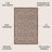 Haggerty Vintage Filigree Textured Weave Taupe/Espresso Indoor/Outdoor Rug-874370867