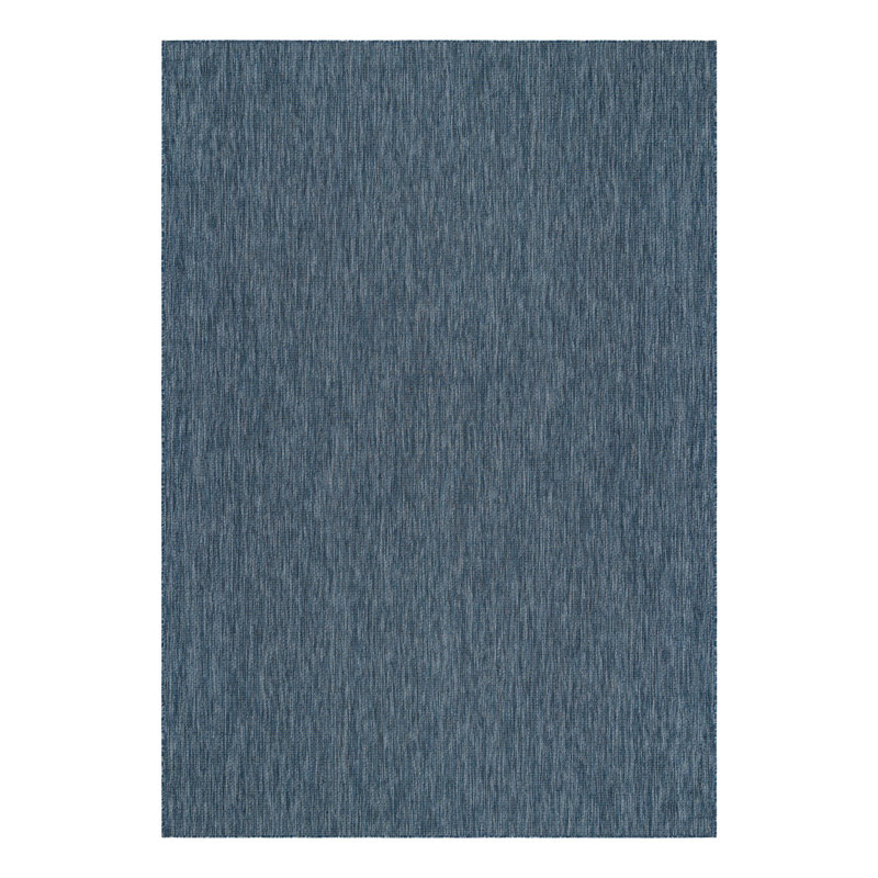 Avaughn Blue Indoor/Outdoor Area Rug, Rectangle 10' x 14'
