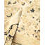 Tapis ivoire en laine noué à la main de conception unique 9 pi 3 po x 11 pi 9 po Daive Mogul
