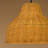 Arisbet 75" 1-Light  Arc Floor Lamp with Brown Rattan Shade and Marble Base-203551971