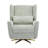 Boucle Upholstered Power Recliner Chair - 360° Swivel, Gold 5-star Base, 90-165° Recline-1306167329