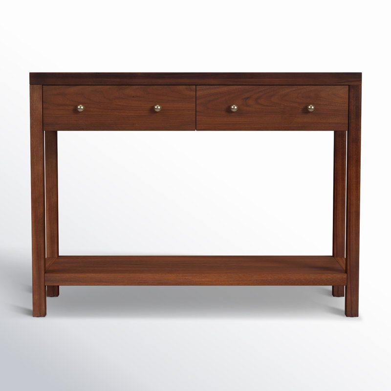 Nora 2 Drawer Console Table, Walnut