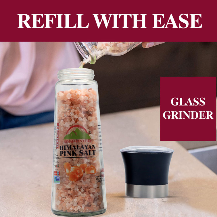 Kitchenware Gravity Electric Himalayan Pink Salt Black Pepper Grinder Mill  with Acrylic Spice Bottle Jar - China Pepper Mill and Electric Pepper Mill  price