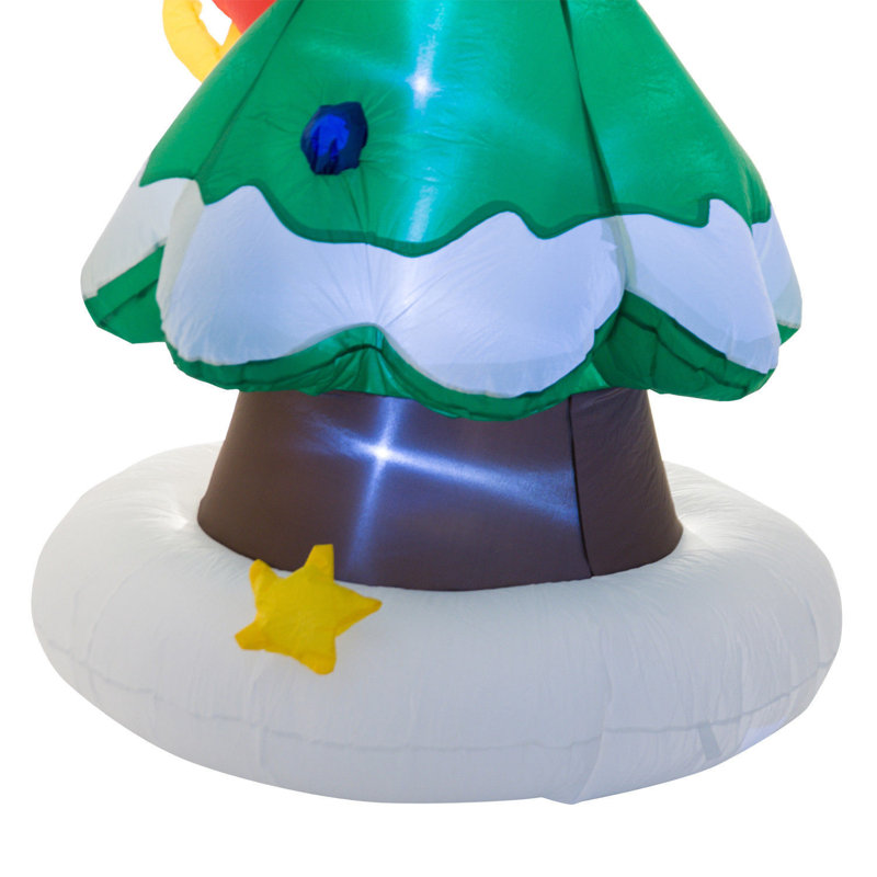 Décoration gonflable pour père Noël 7 pi avec lumière DEL 7 pi