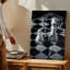 Toile, "Dramatic Still Life Composition" avec art mural noir et blanc poli et illuminé par Soft Moody Lighting-938003272