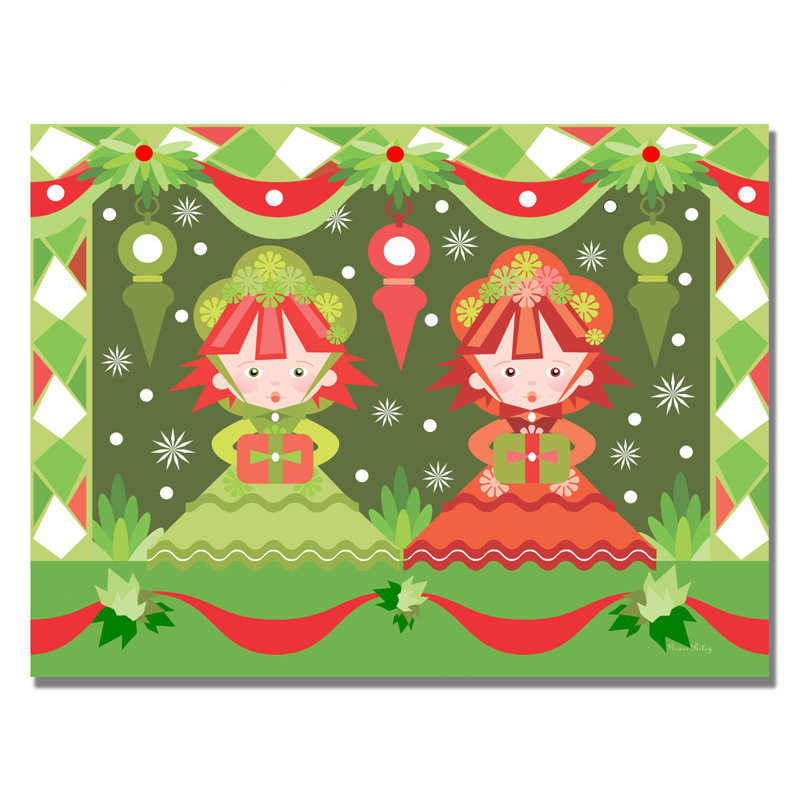 « baby first christmas ii », art sur toile, H 18 po x l 24 po x P 2 po