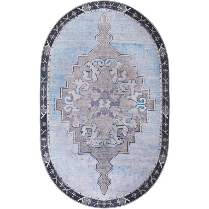 Oppie Oriental Indoor Rug, Oval 5' x 8'