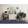 Navy Nasturtium Cut-loop Trellis Area Rug by