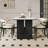 French Style Simple Modern Home Dining Table Solid Wood Base Dining Table-100510744