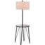 Dellinger 58'' Black Tray Table Floor Lamp