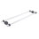 Porte-serviettes 8,7 po pour porte de douche en verre Jarrell