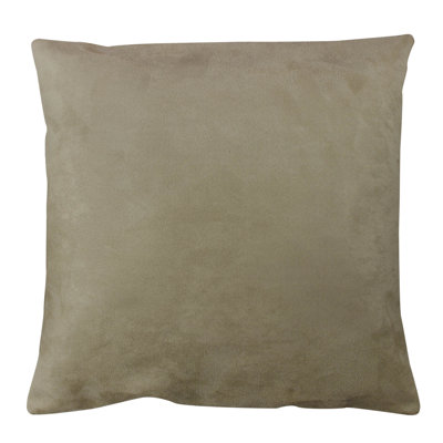 Coussin gris (17,0 x 17,0 pouces), 100% polyester avec rembourrage en silicone | Lavable et repassable, fermeture à glissière dissimulée | Parfait pour la décoration intérieure, confortable et élégant pour un canapé, une chaise ou un lit