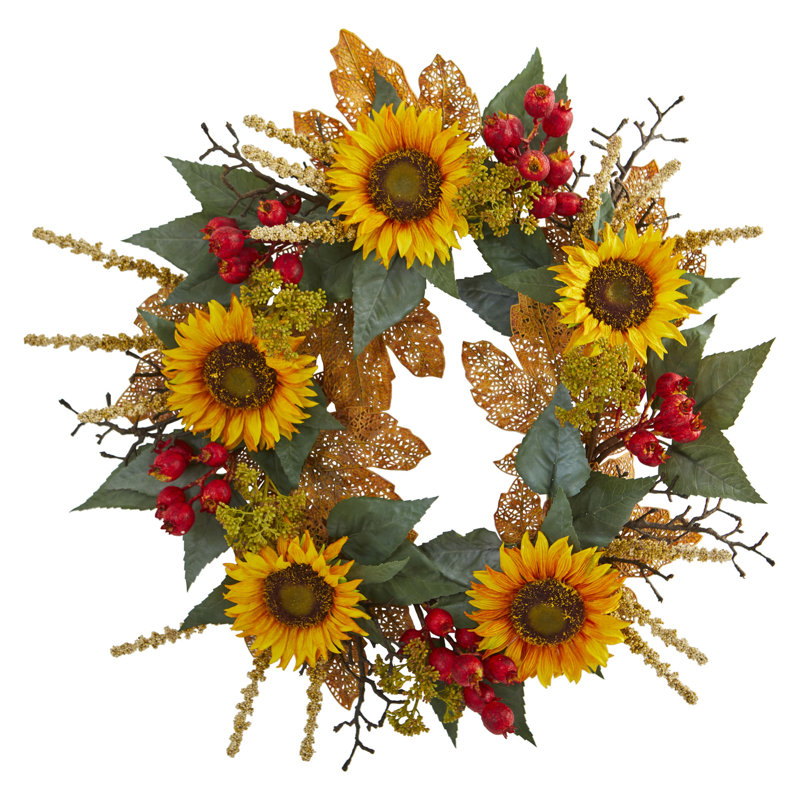 Faux Berry Polyester 27'' Wreath