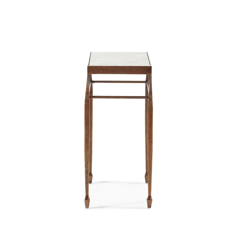 Calvert Mirrored Glass Top End Table