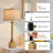35.5" Tall Retro Gold Table Lamp, for Living Room, Bedroom, Entryway