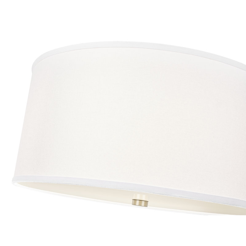Luminaire suspendu 1 lumière Linden en nickel brossé 24 pouces, Nickel brossé