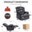 Gray Fabric Large Manual Recliner Chair For Living Room-256382593