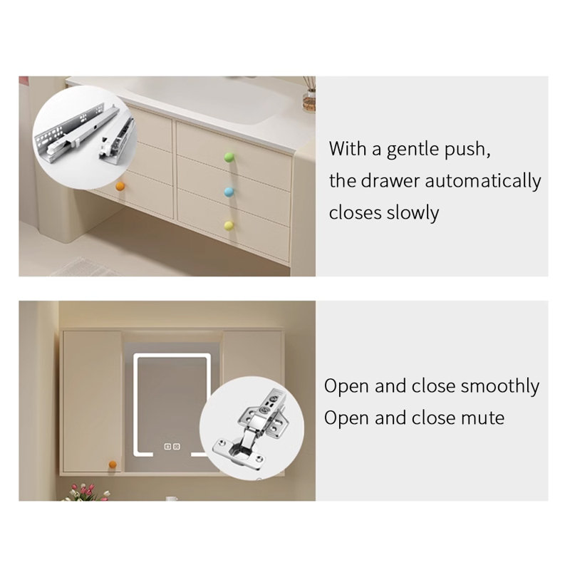 French style simple bathroom cabinet