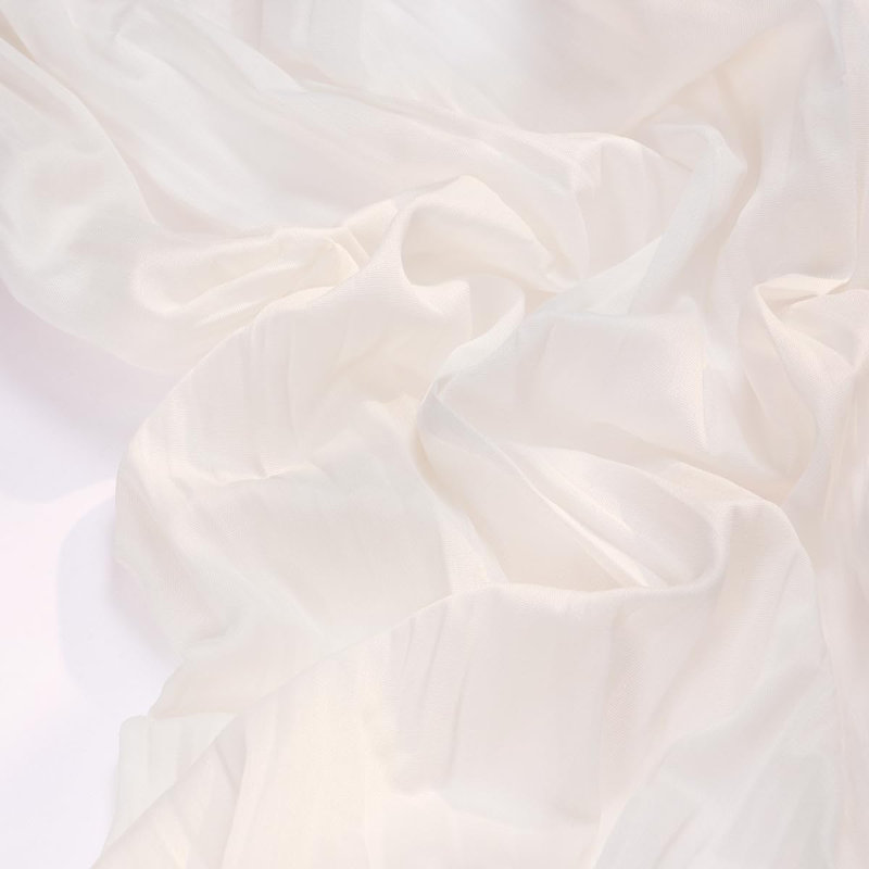 Chemin de table 120 po (10 pi) Boho, Blanc Ivoire